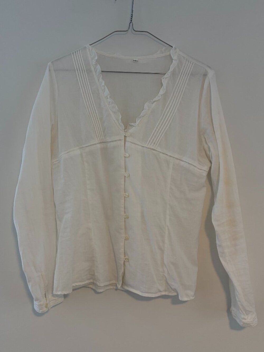 Muji Cotton Blouse in White S